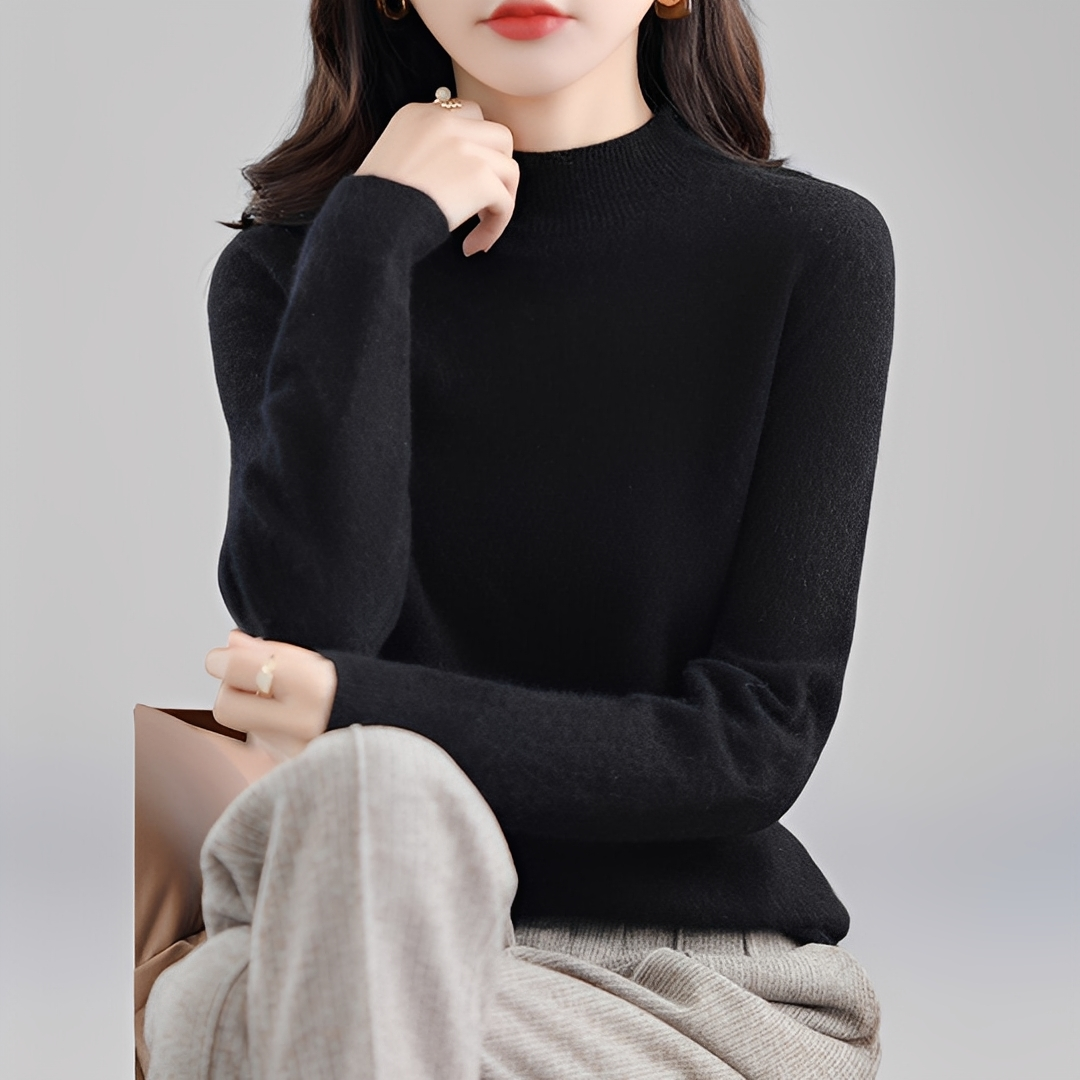 Chrystellene - Bequemer Rollkragenpullover aus Kaschmir für Damen