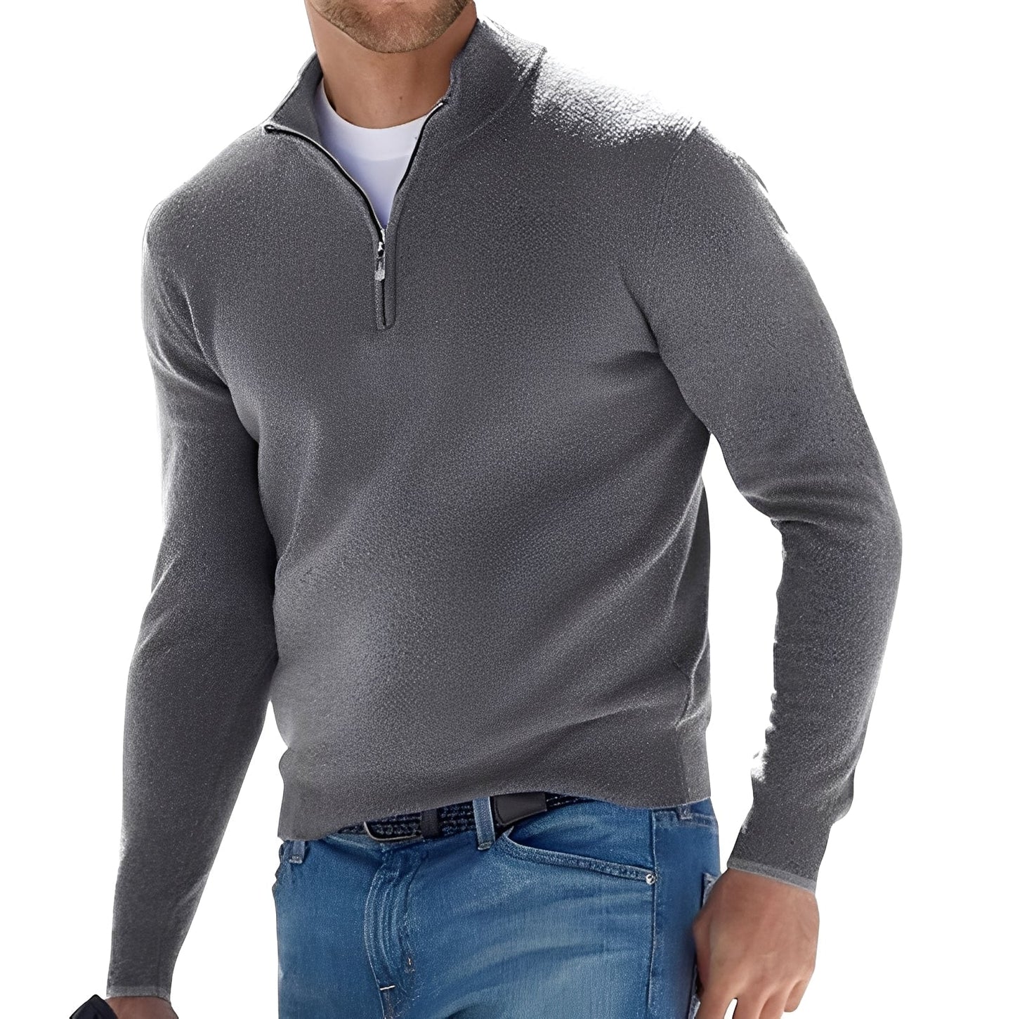 Eliott - Cashmere Sweater with Zipper for Men