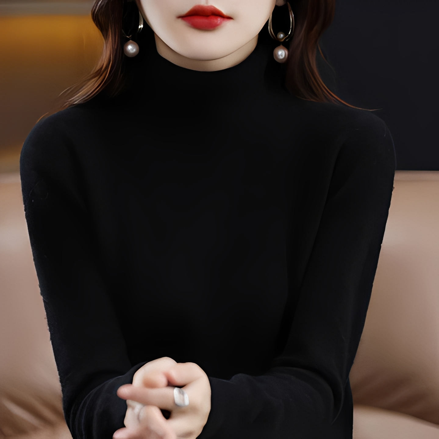 Katerly - Winterlicher Rollkragenpullover für Damen