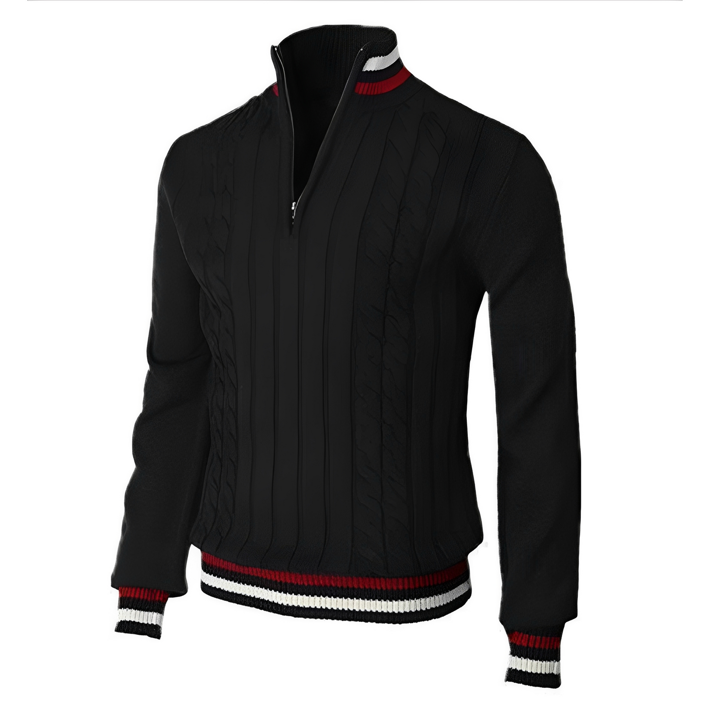 Jerry - Elegant sweater with high collar for men