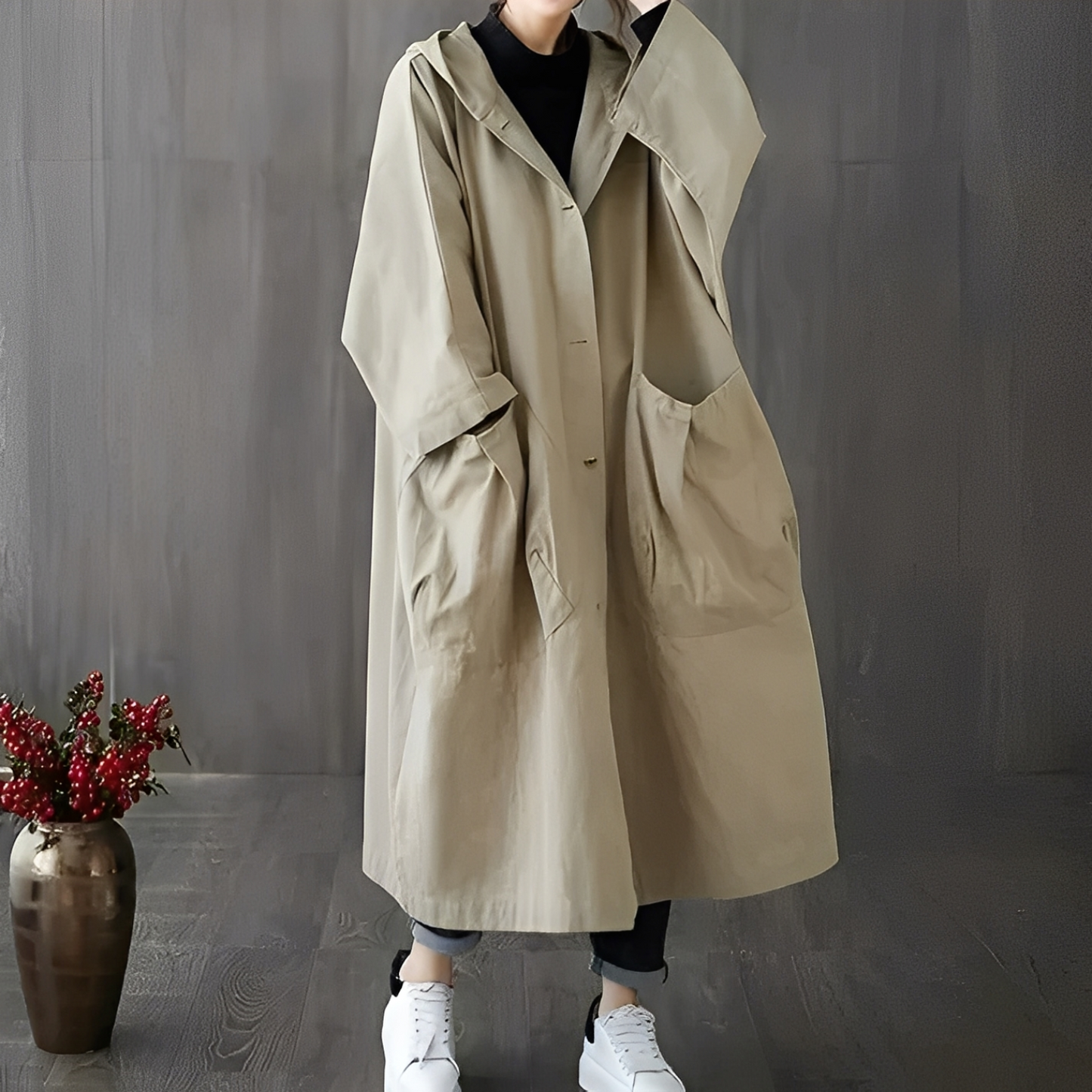 Dael - Oversized raincoat for woman
