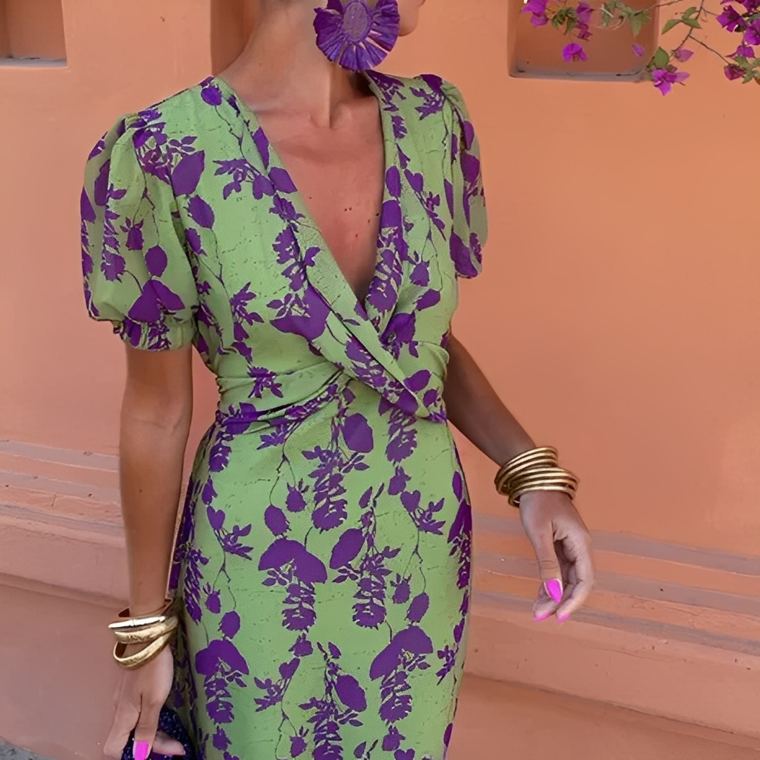 Aglaé - Vestido elegante com flores para mulheres