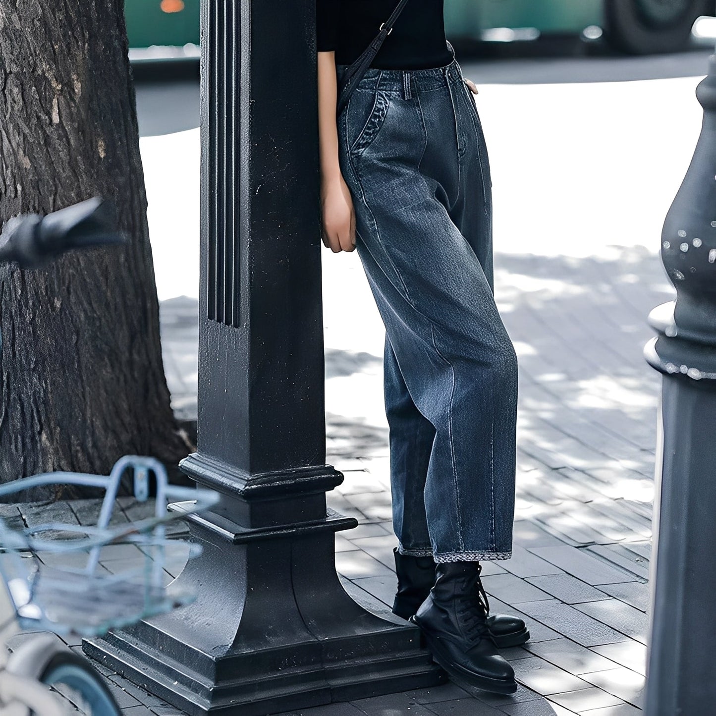 Shirlee - Calça Jeans Elegante com Cintura Alta para Mulheres