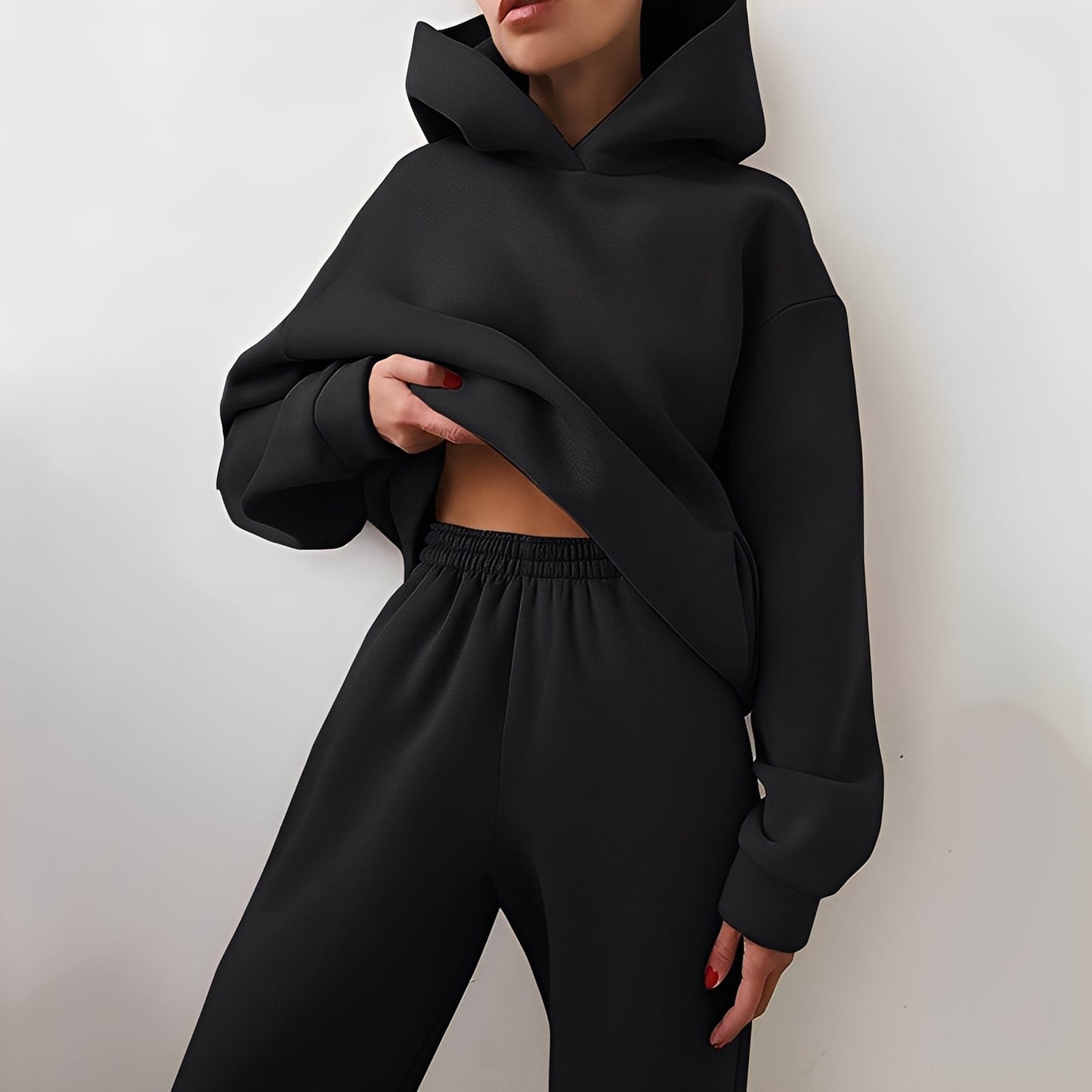 Wenona - Conjunto Casual Confortável com Capuz para Mulheres