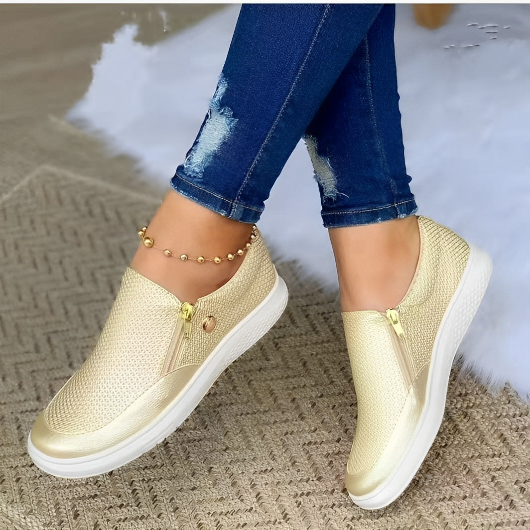 Liana – Sapatos com Fecho Éclair com Suporte para Mulheres