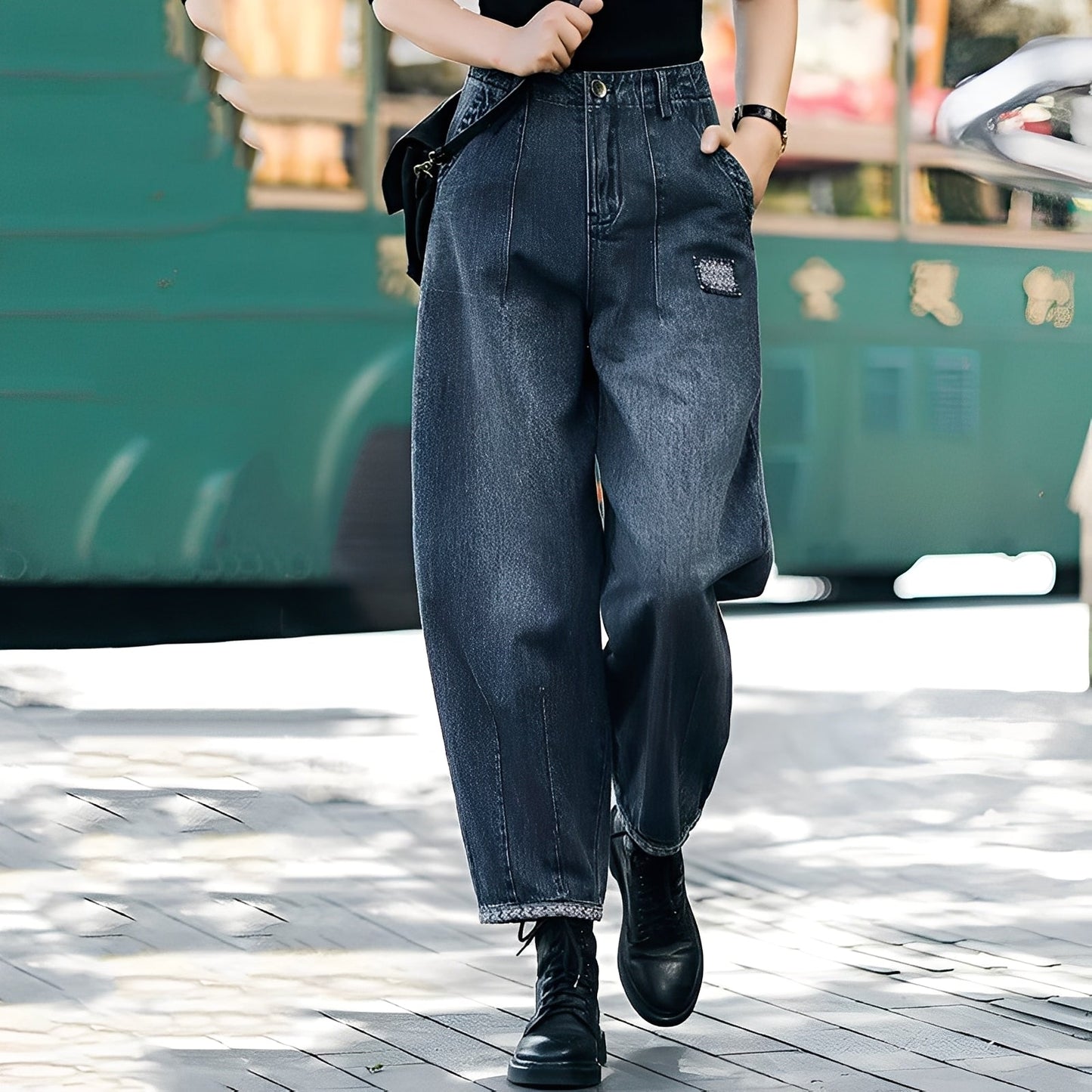 Shirlee - Calça Jeans Elegante com Cintura Alta para Mulheres