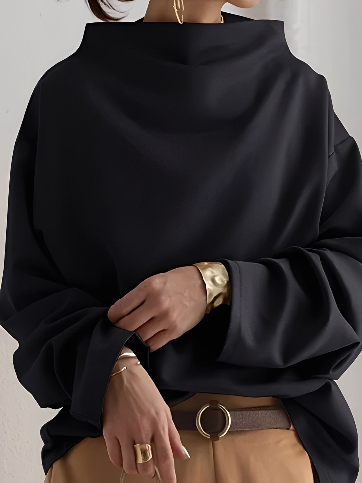 Bethney - Moderno, pullover solto para mulheres