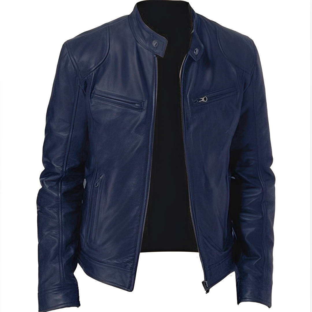 José - Elegant leather jacket for man