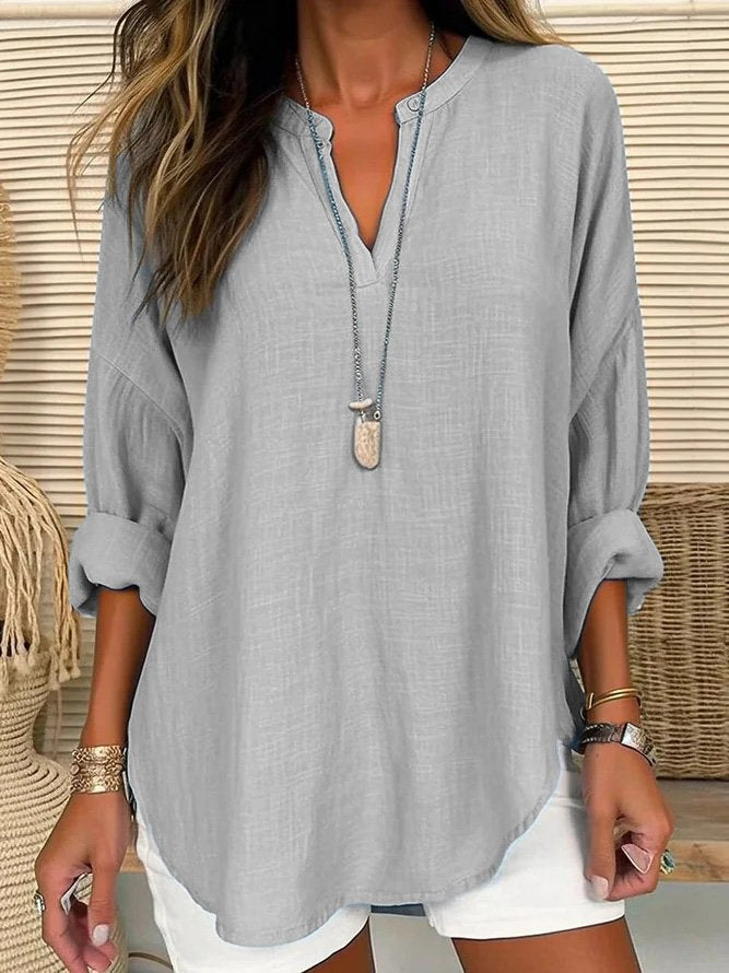 Eliza - Women's Linen Shirt in Loose Style