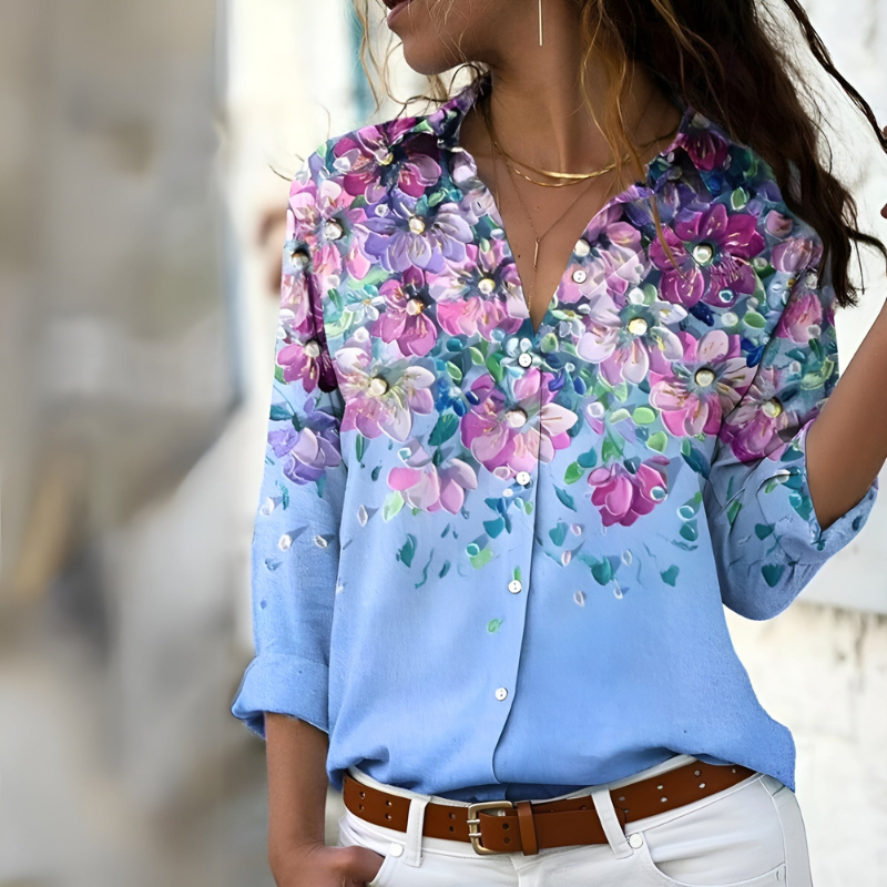 Mira – Blusa Solta com Padrão
