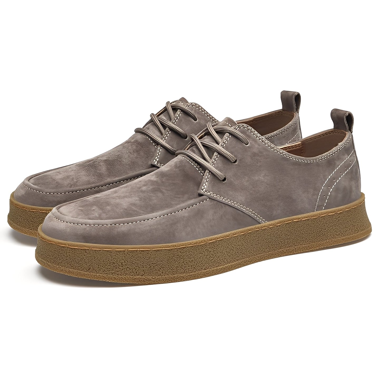 Sylvan - Formal flat suede shoes for men