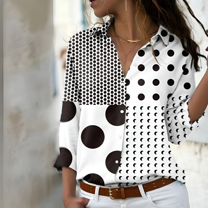 Mira – Blusa Solta com Padrão