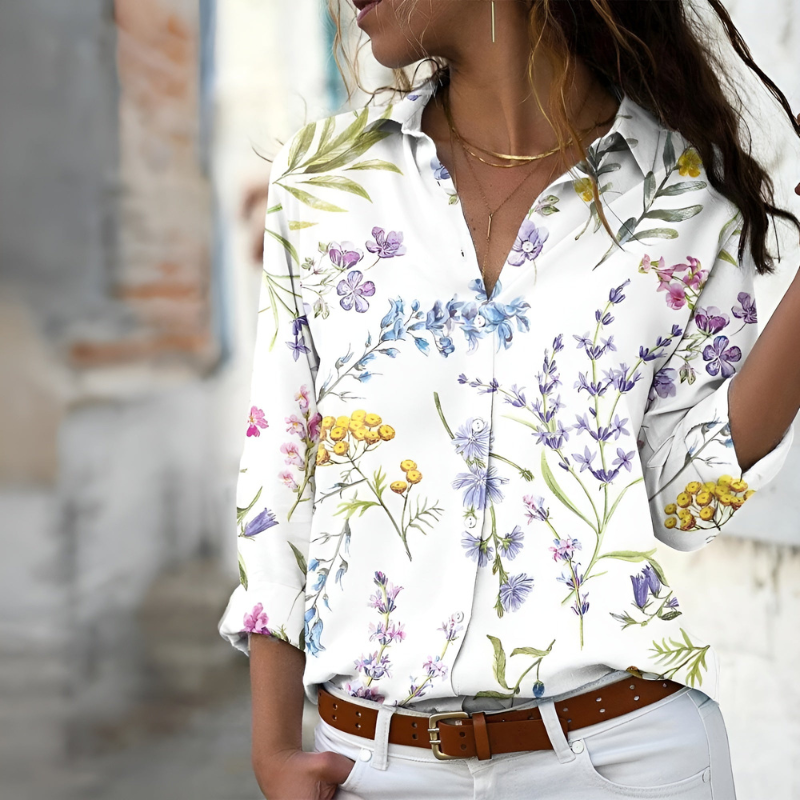 Mira – Blusa Solta com Padrão