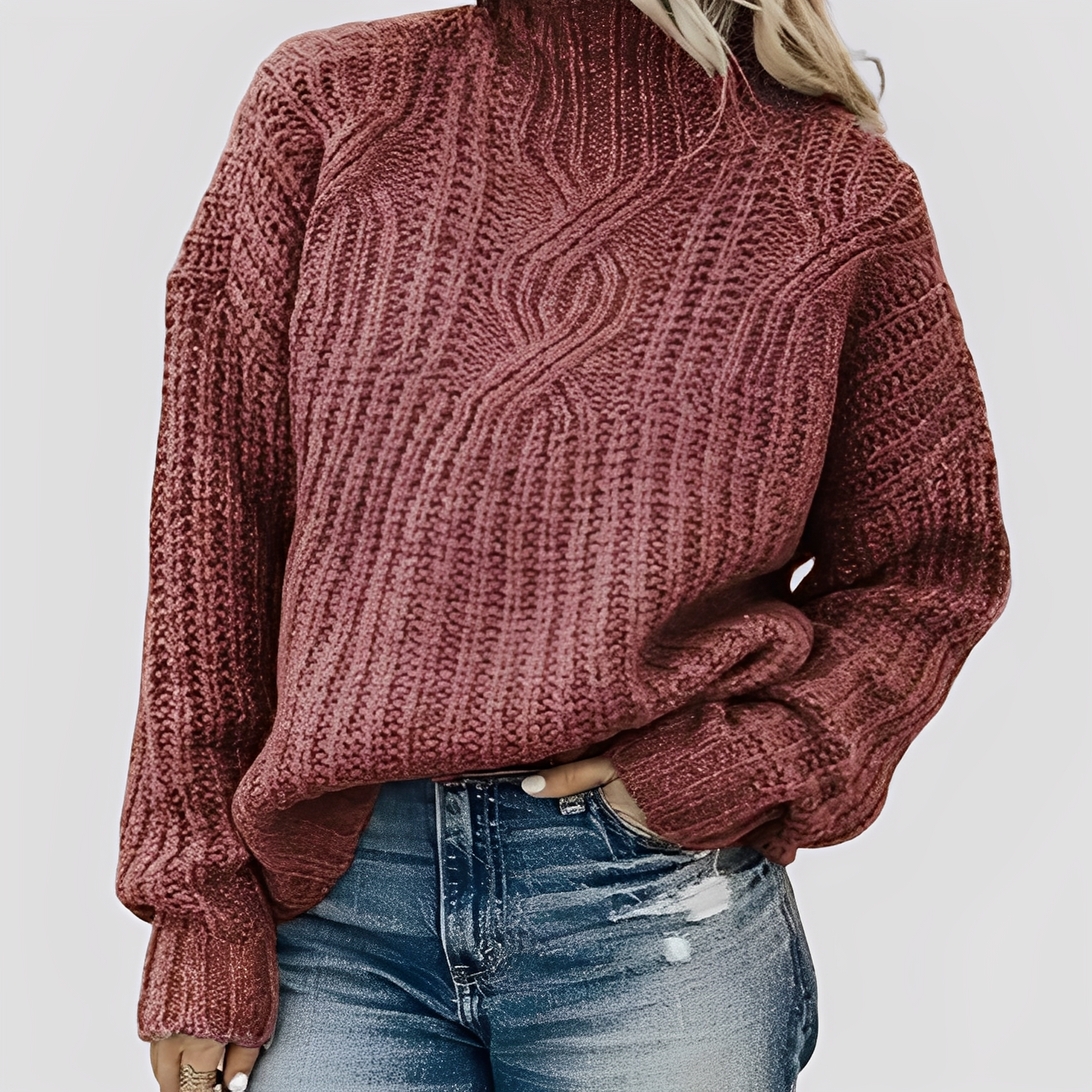 Julianne - Eleganter, warmer Strickpullover für Frauen