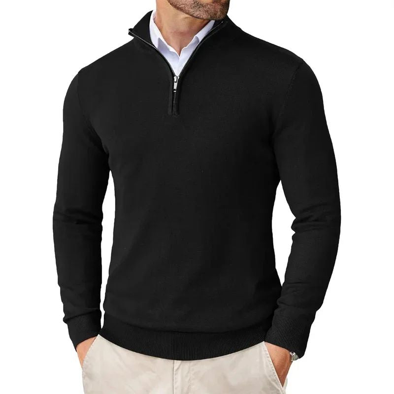 Bowen - Contemporary Sweater with Closure for Men