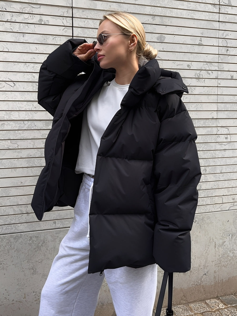 Loreen - Warm, padded, loose jacket for women