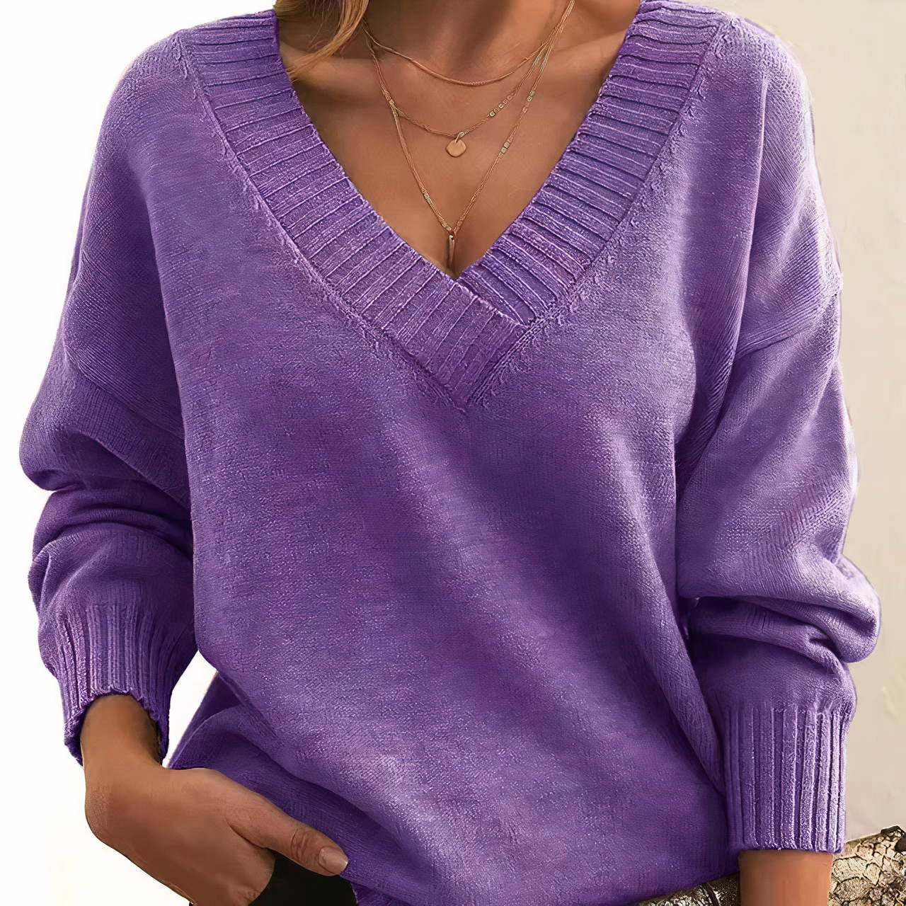 Outono – Suéter elegante em caxemira