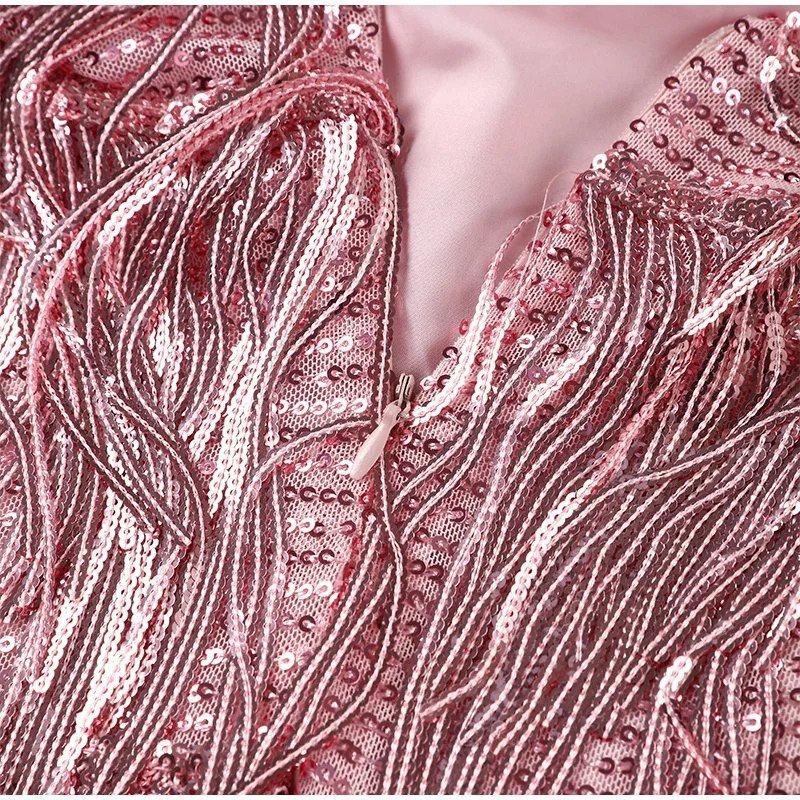 Meera - Short Party Dress with Feathers, Elegant & Attractive