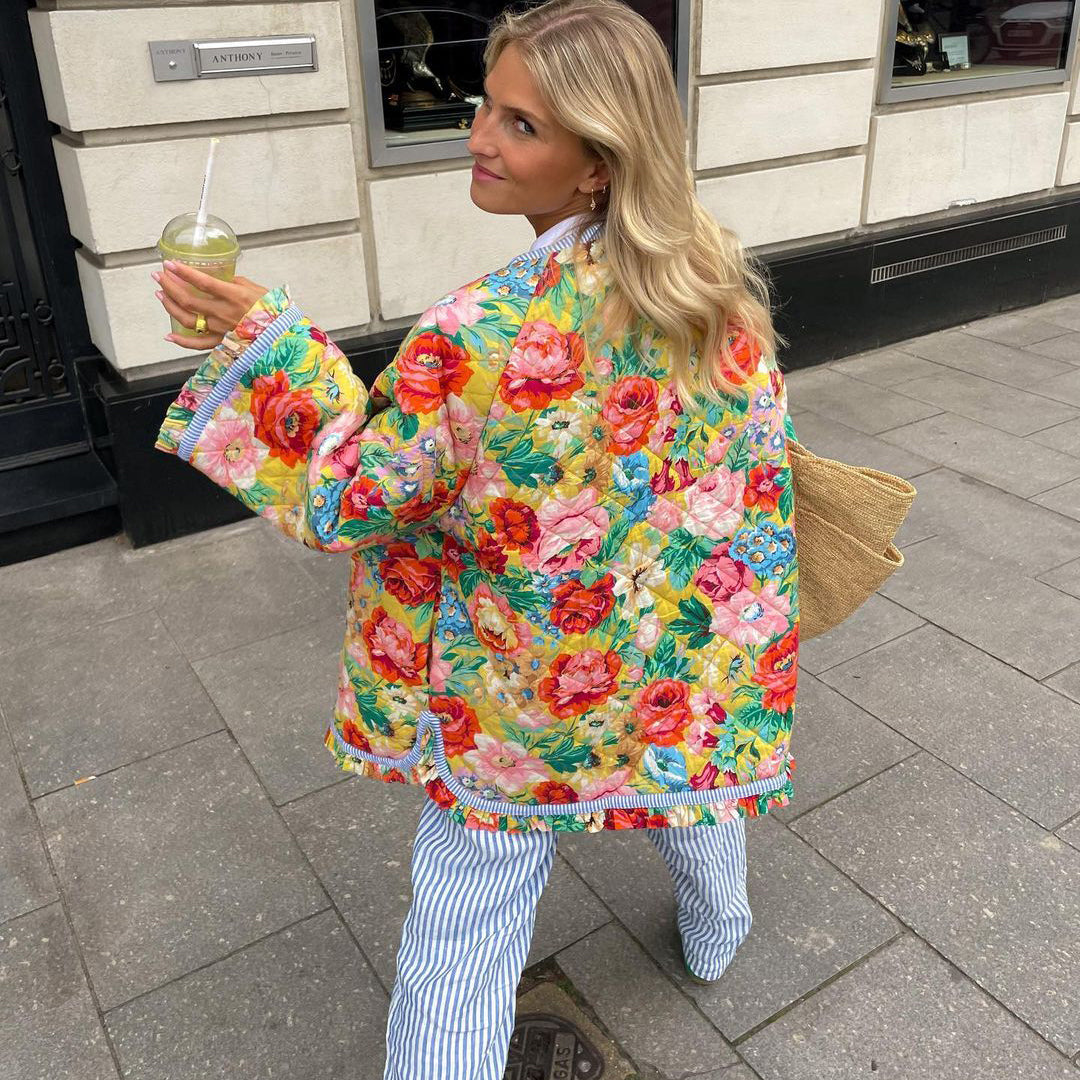 Elena – Casaco Acolchoado Floral