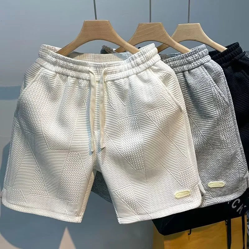 Carl – Shorts homem motivo espinha de peixe