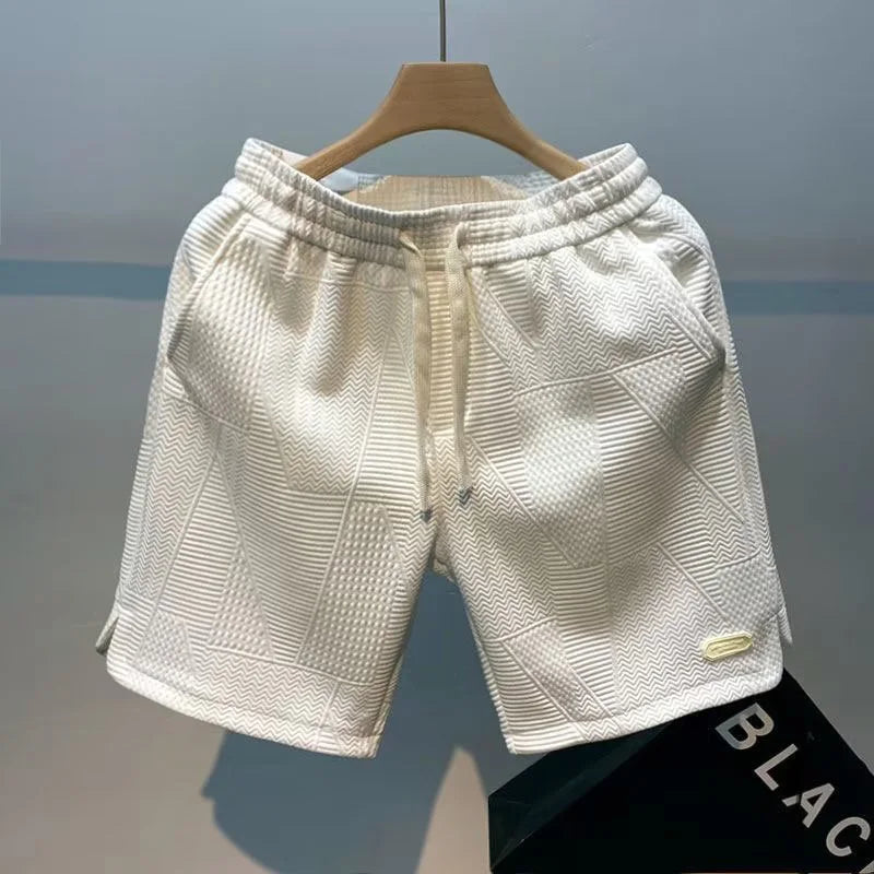 Carl – Shorts homem motivo espinha de peixe
