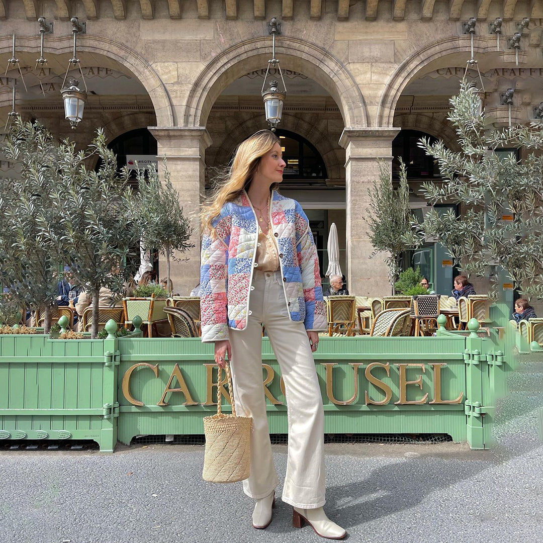 Elena – Casaco Acolchoado Floral