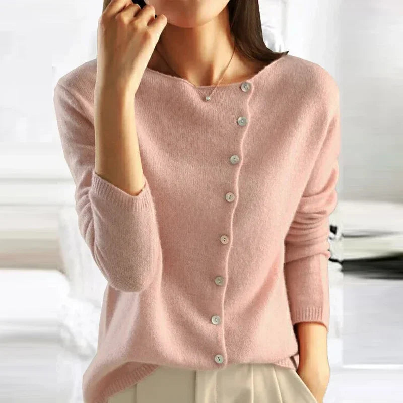 Zuri – Suéter Elegante com Botões