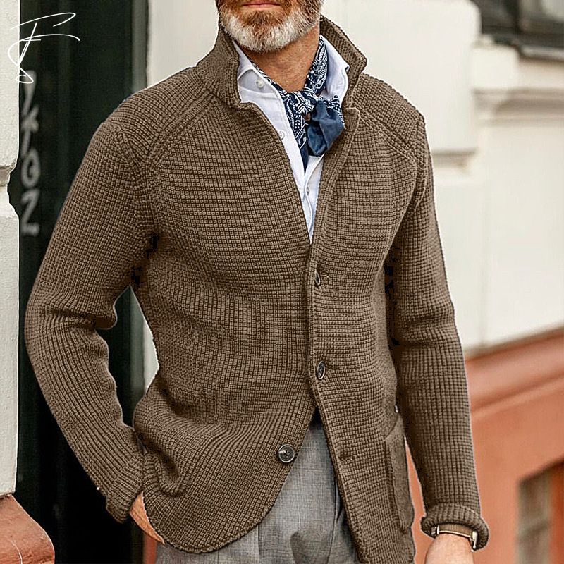 George – Clássica Casaco de Malha Masculino