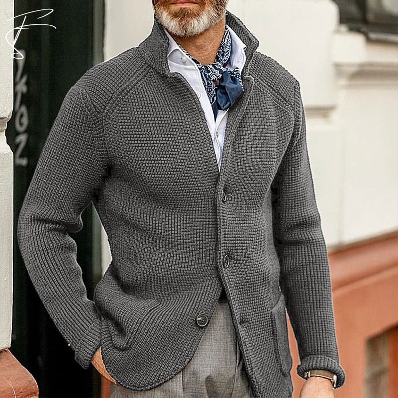 George – Clássica Casaco de Malha Masculino