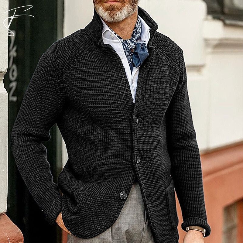 George – Clássica Casaco de Malha Masculino
