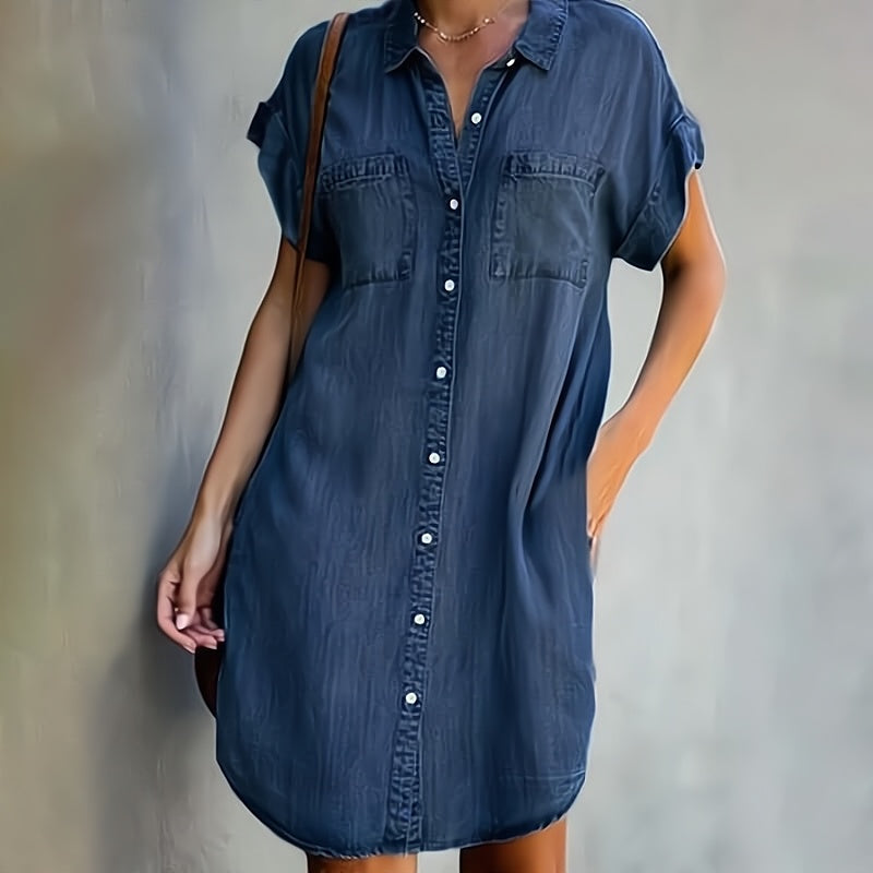 Daphné – Vestido em Denim Chique