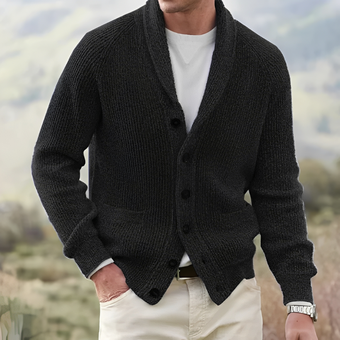 Kendrik - Warmer und bequemer Herrenstrickjacke