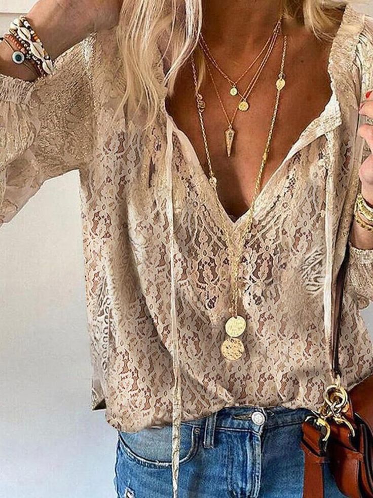 Noemi – Blusa Boho com Decote V