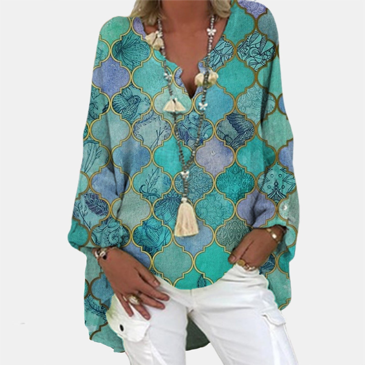 Mia – Blusa Elegante em Linho