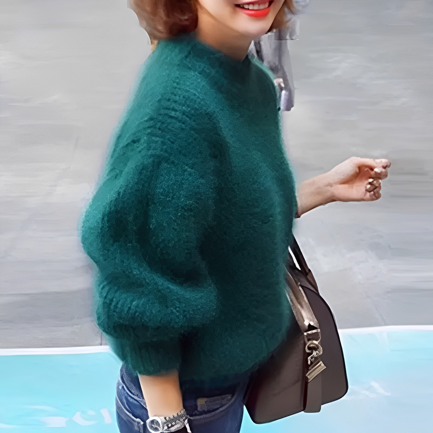 Brenda – Pulôver Vintage em Estilo Angorá
