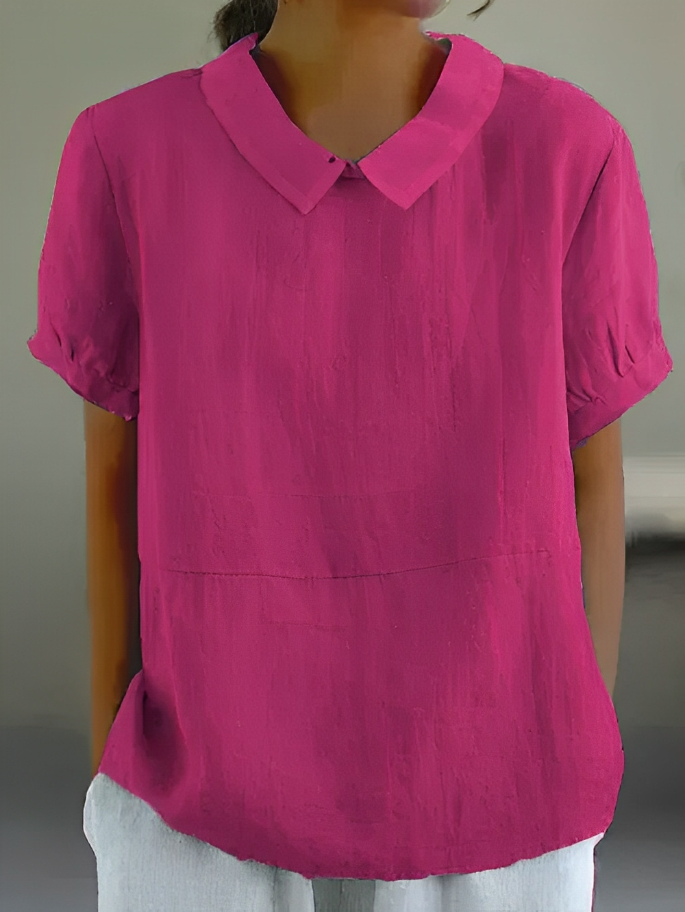 Alina – Blusa Arejada com Gola