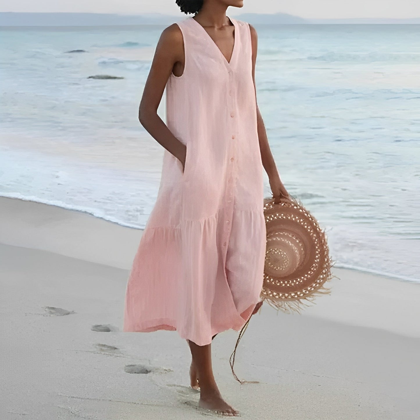 Jana – Vestido de Verão com Abotoamento