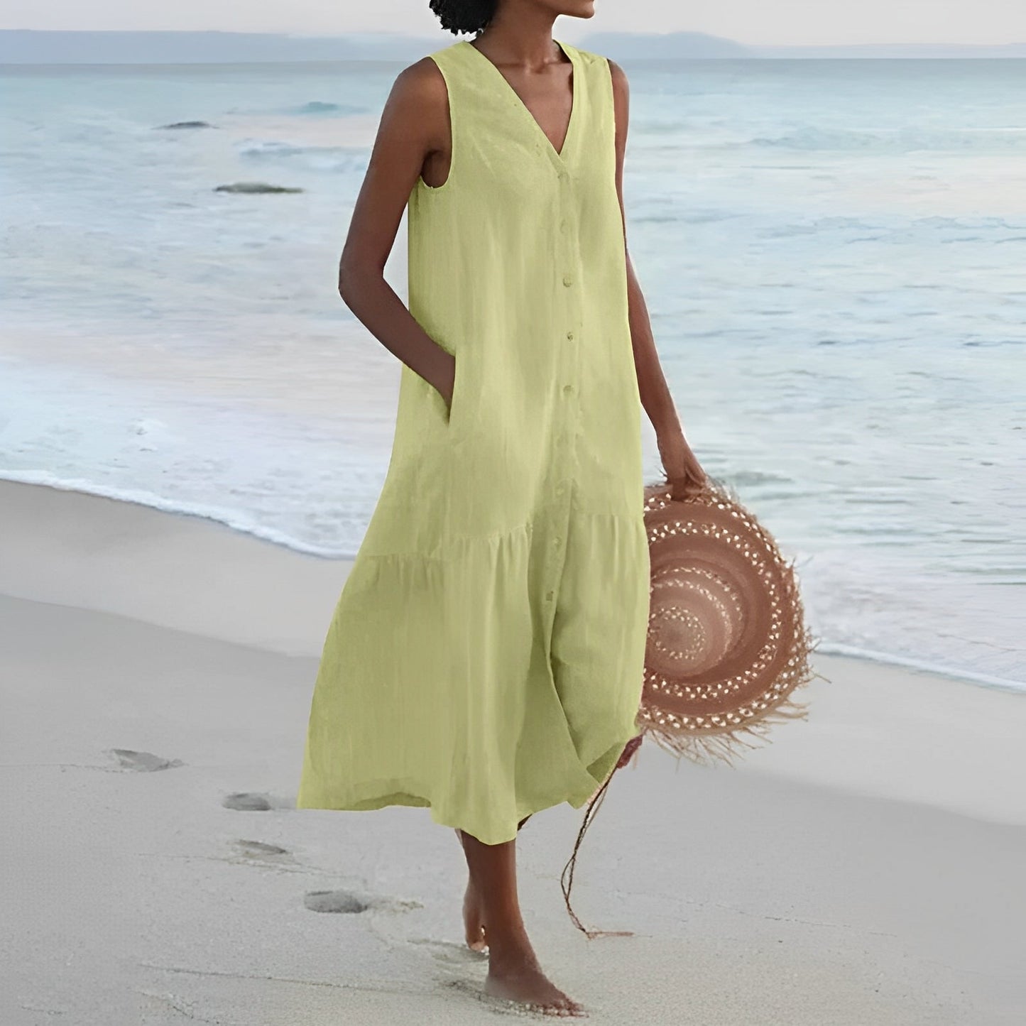 Jana – Vestido de Verão com Abotoamento