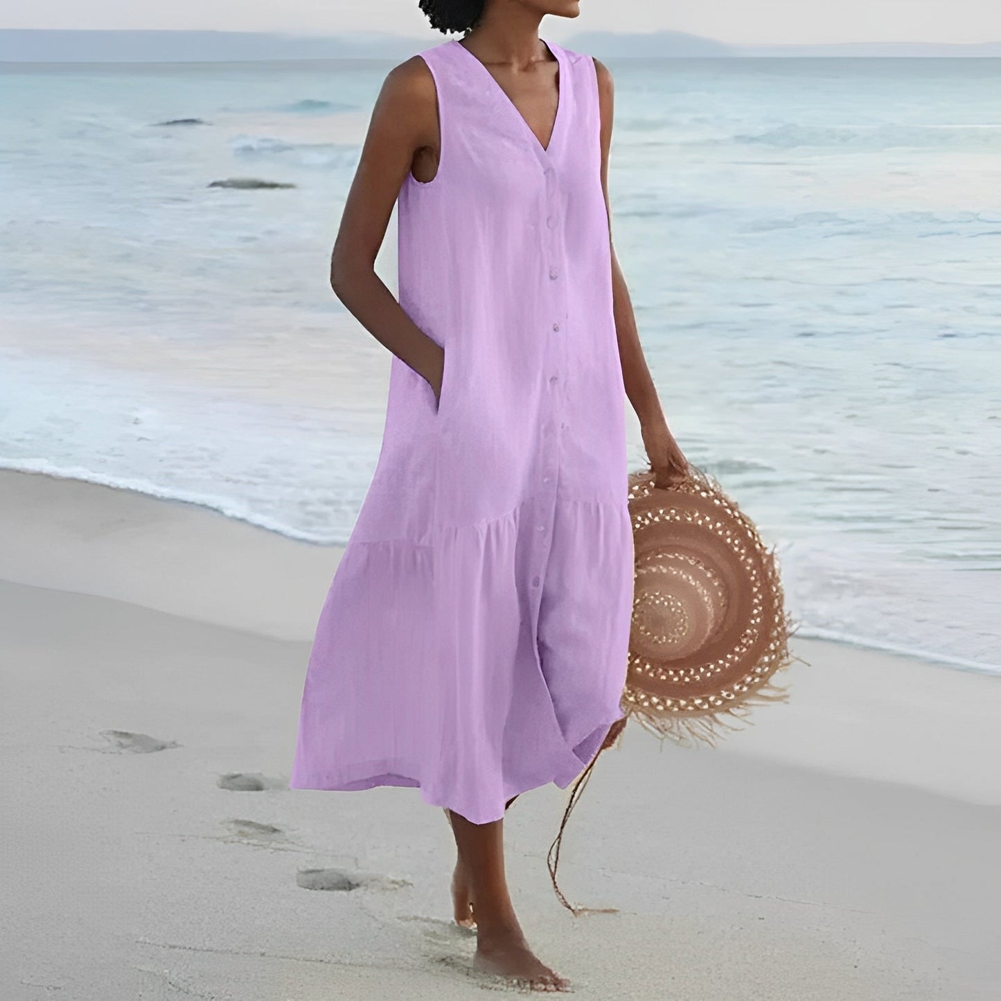 Jana – Vestido de Verão com Abotoamento