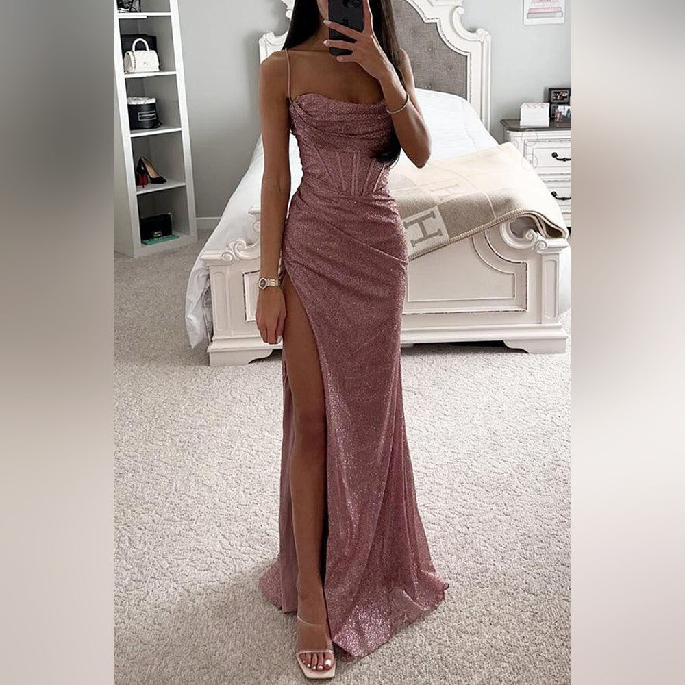 Elina – Vestido de festa com decote em forma de coração