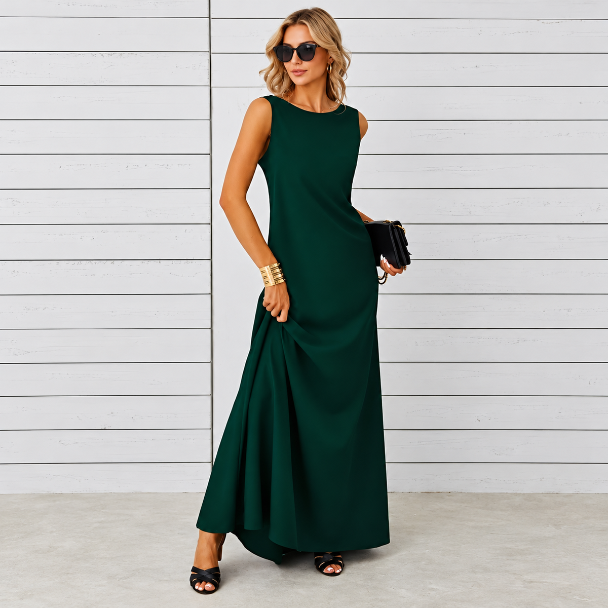 Saranna - Vestido Longo Estiloso para Mulheres