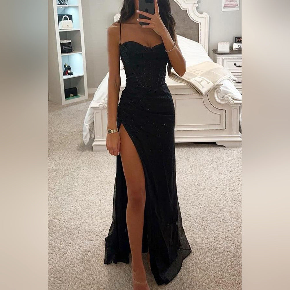 Elina – Vestido de festa com decote em forma de coração