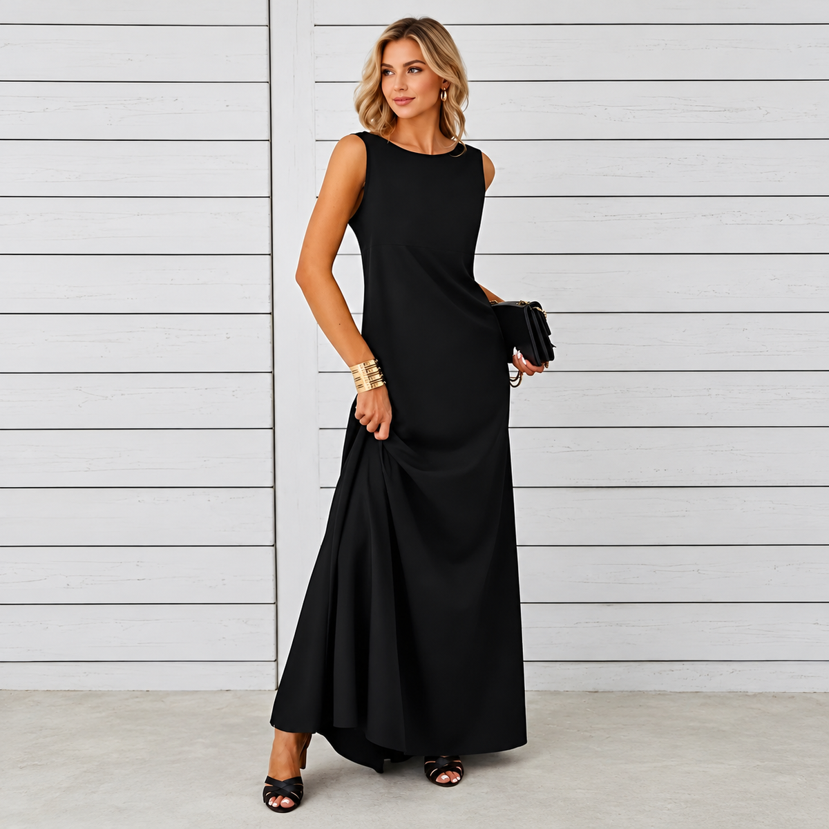 Saranna - Vestido Longo Estiloso para Mulheres