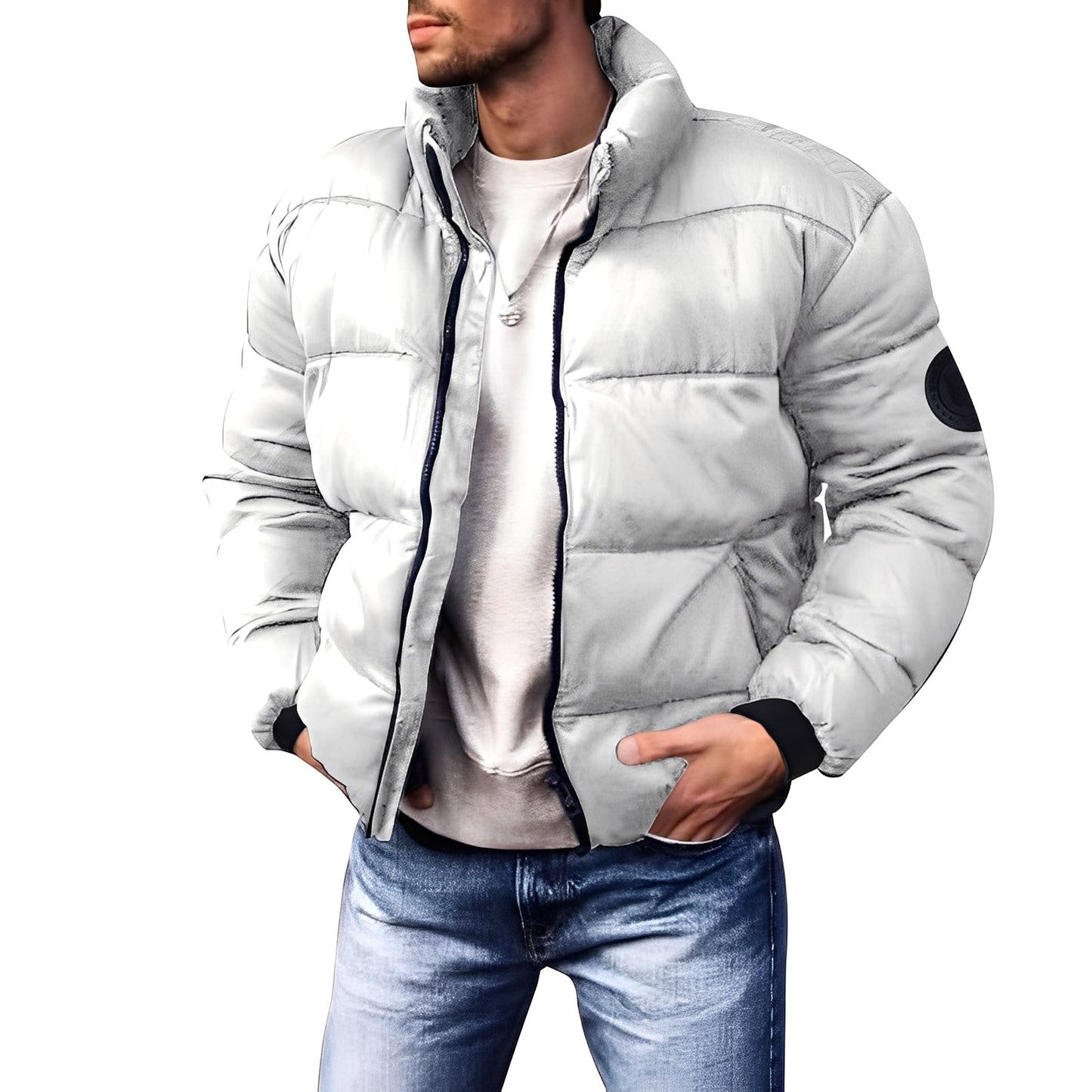 Keaton - Elegante jaqueta de penas acolchoada para homens