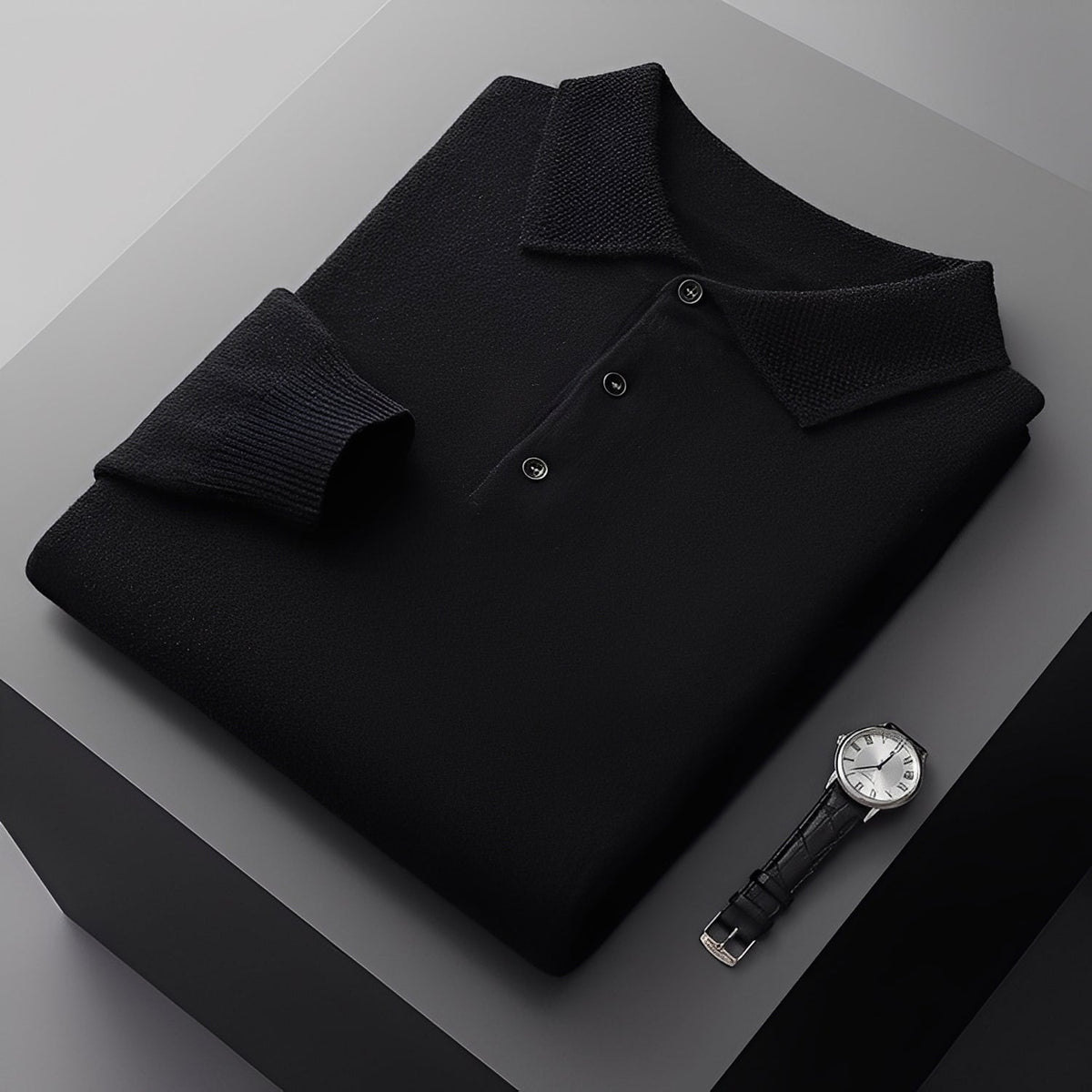 Romilly - Suéter polo estiloso para homens