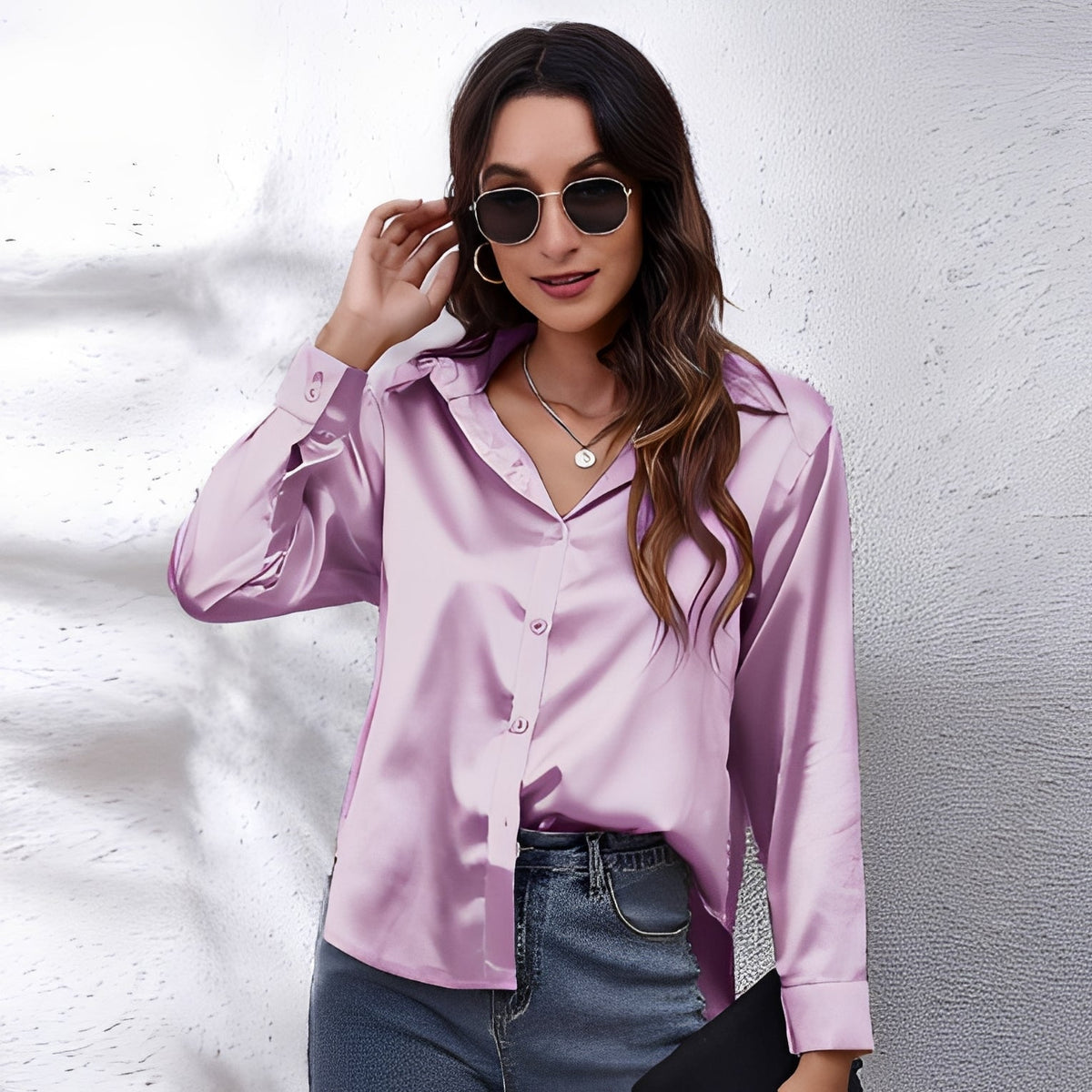 Haylee - Blusa leve e brilhante