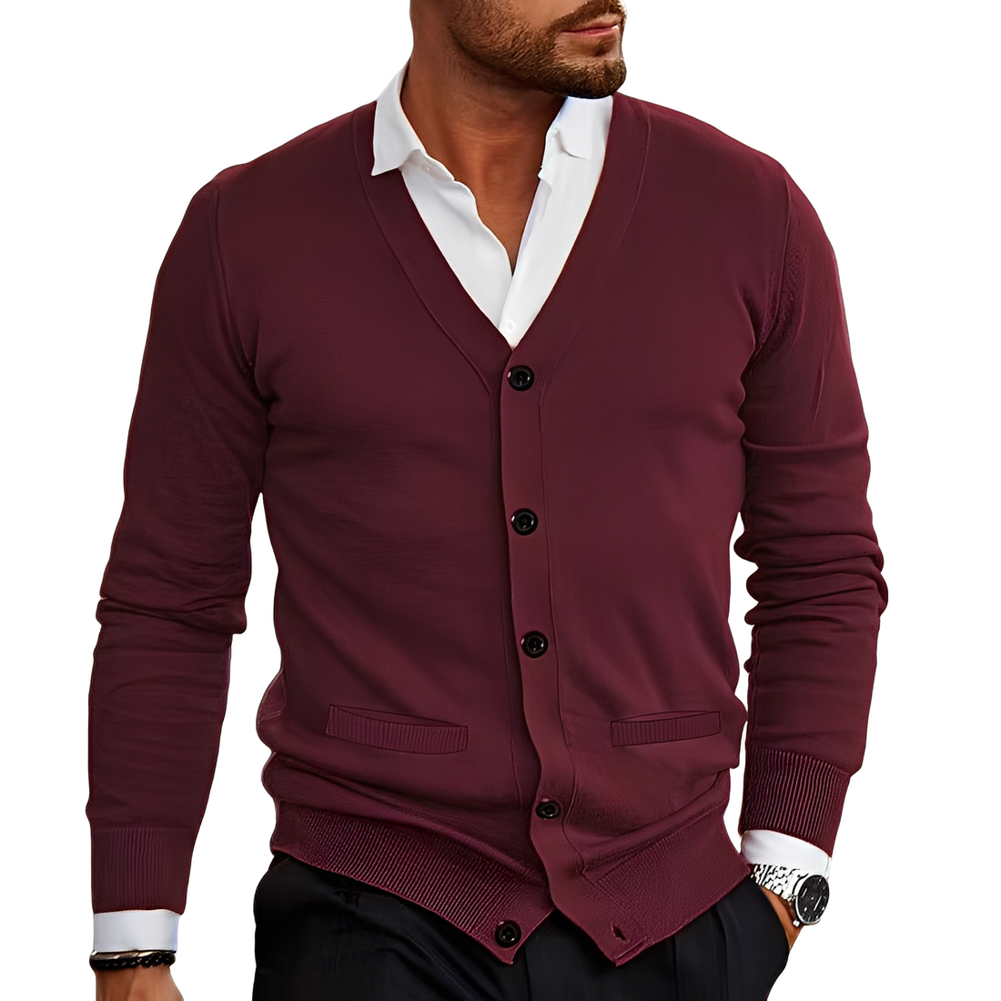 Holden - Casaco Masculino Elegante com Botões
