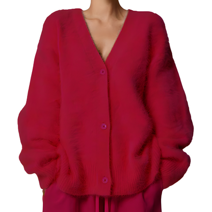 Montana - Elegante Cardigan Solto para Mulheres