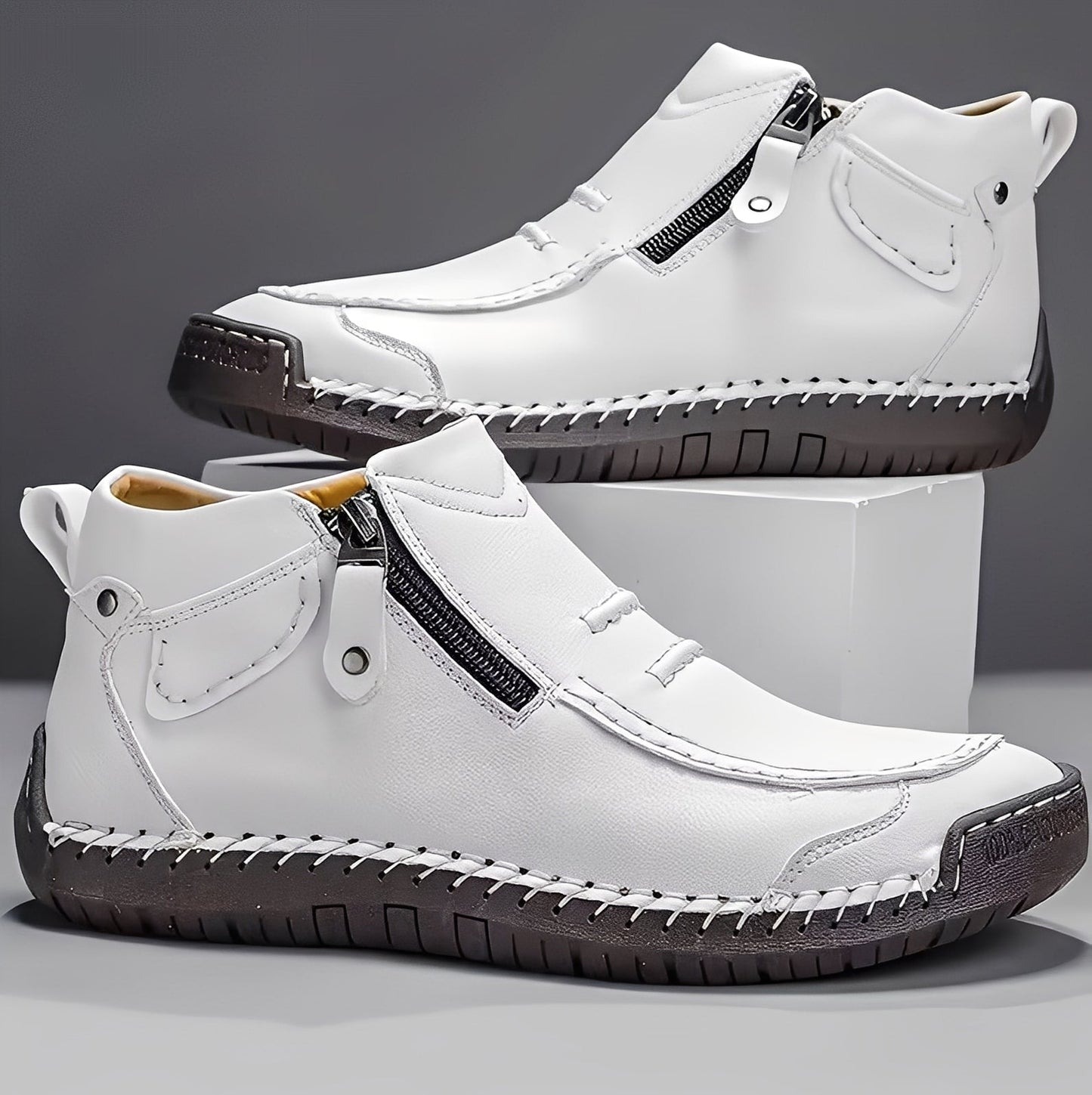 Ferdie - Sapatos de Conforto Modernos com Fecho para Homens