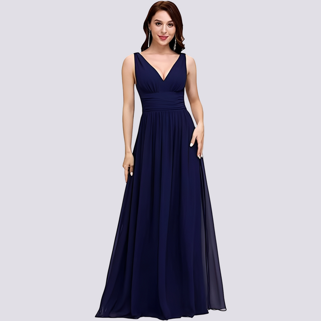 Maddie - Vestido de noite elegante sem mangas para mulheres